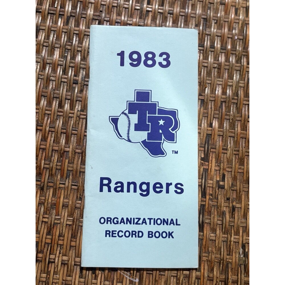Texas Rangers Major League Baseball 1983 News Media Guide MLB